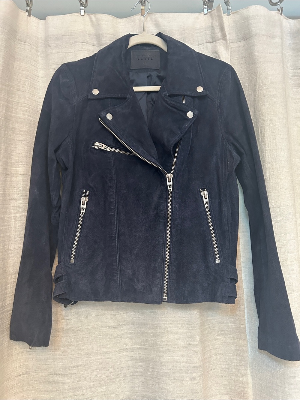 Blanknyc navy suede jacket - Picture 3 of 4